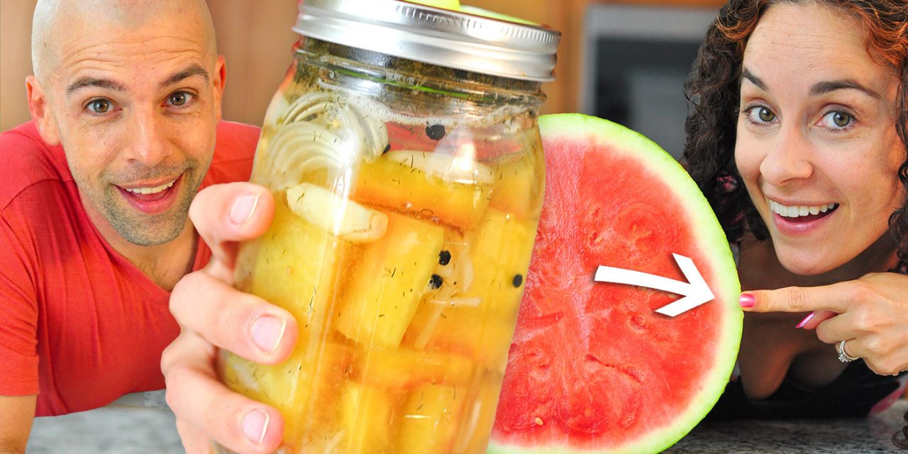 Pickled Watermelon Rind Recipe | Lacto-Fermented Pickles
