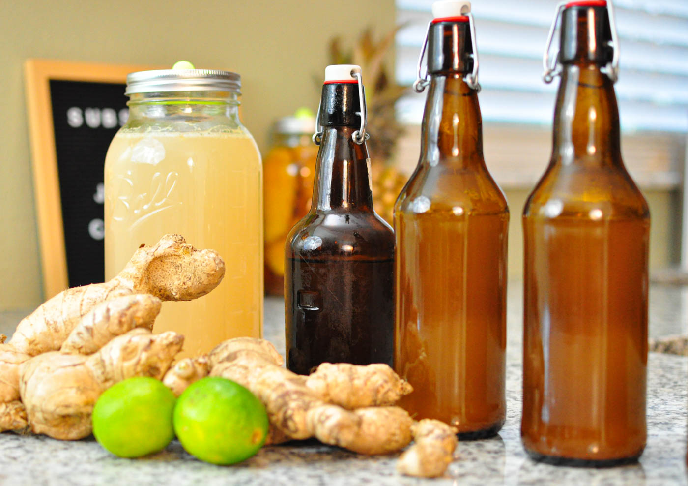 Spicy Ginger Beer Recipe with Fresh Ginger Juice