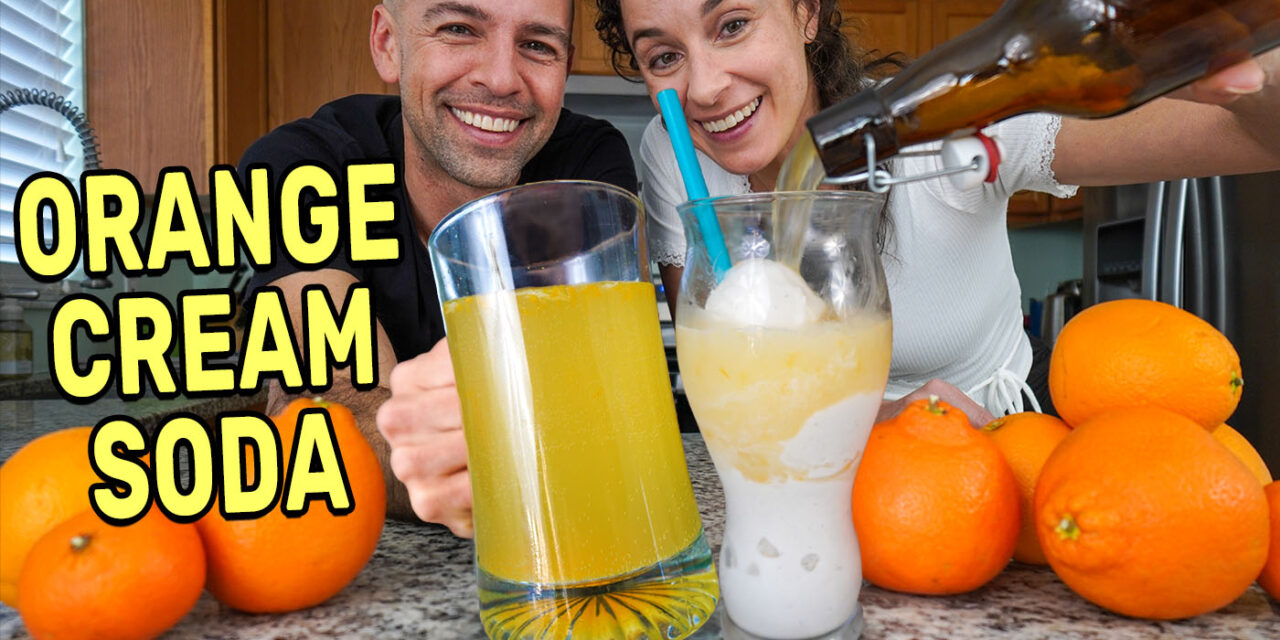 How to Make Homemade Orange Cream Soda Using a Ginger Bug