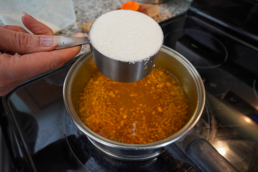 Making orange soda syrup