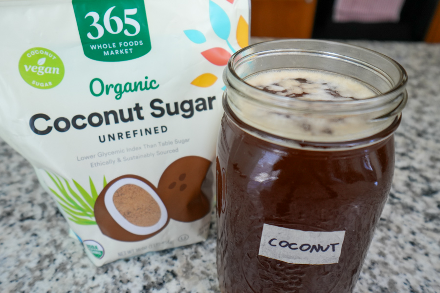 fermenting coconut sugar